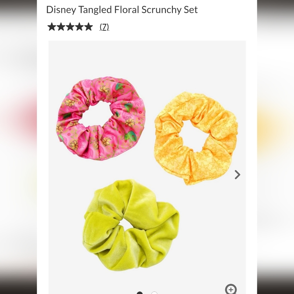 Disney Tangled Floral Scrunchy Set Rapunzel